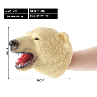 

Siaonvr Simulation Animal Head Model Hand Puppet Toy Doll Gloves Baby Child Gift
