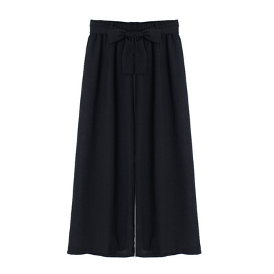 

Causal Women Autumn Pants Drawstring Wide Leg Pants Loose Straight Trousers