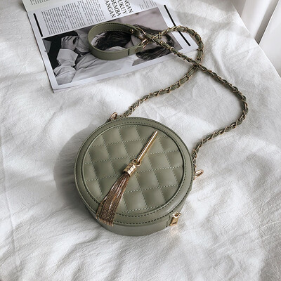 

Vintage stream small bag new2019 Korean-style small round red chain womens bag single-shoulder bag single-shoulder bag