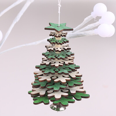 

Siaonvr Christmas Tree Wooden Hanging Pendant Store Door Ornament Xmas Home Decor