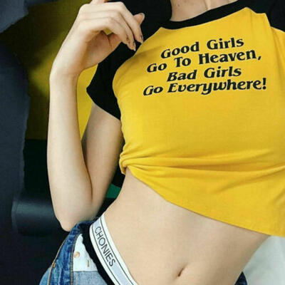 

New Women Ladies Short Sleeve Crop Top T-Shirt Vest Round Neck Stretch size -XL