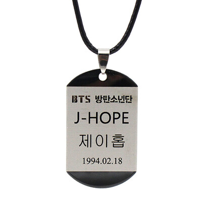 

Kpop BTS Bangtan Boys Army Necklace Pendant Chain
