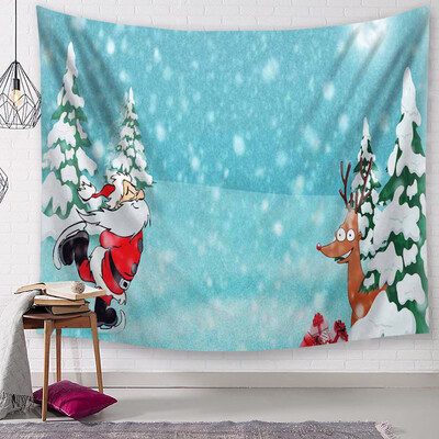 

〖Follure〗Christmas Tapestry Santa Print Wall Hanging Tapestry Art Home Decor
