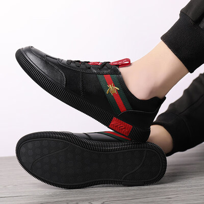 

Summer new leather white shoes mens shoes leather low to help Korean version of the tide fashion casual sports