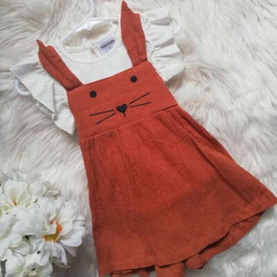 

Newborn Baby Girls Clothes Ruffle Tops T-shirtDress Belt Skirts 2Pcs Outfits UK