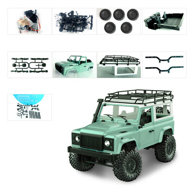 

Tailored D90k 112 24G Remote Control RC Car Off-road Military Truck Buggy Toys DIY Kit