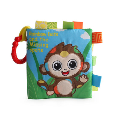 

Tailored Baby Kids Intelligence Development 3D Animal BB Sound Cloth Book Educational Toy