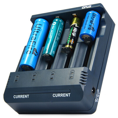 

Opus BT - C1000 Digital 4 Slots Charger Compatible with Li-ion NiCd NiMh Batteries - US Plug