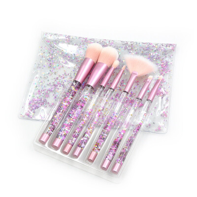 

7 Pcs Diamond Makeup Brushes Set Eyeshadow Lip Women Foundation Powder Blush Cosmetic Colorful for Make Up Tools