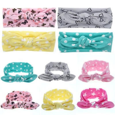 

Baby Toddler Cute Girl Kids Bow Hairband Turban Knot Rabbit Headband Headwear