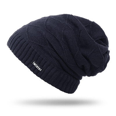 

Men Women Winter Warm Cuff Plain Beanie Knit Hat Skull Slouchy Ski Cap Useful