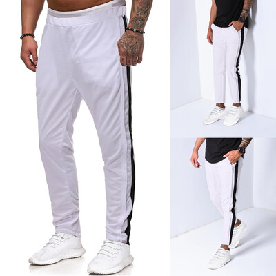 

Gobestart Mens Ethnic Style Regular Fit Striped Sport Training Pants Casual Trousers