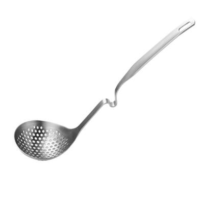 

Stainless Steel Wall Hanging Bending Spoon Spicy Hot Pot Colander with Hook