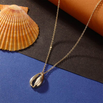 

New Design Fashion Starfish Shell Pendant Necklaces For Women Vintage Alloy Cowrie Shell Choker Bohemian Necklace Ocean Jewelry
