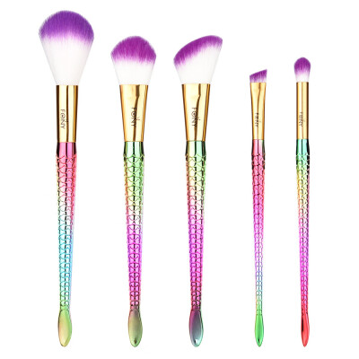

Toponeto 5PCS Make Up Foundation Eyebrow Eyeliner Blush Cosmetic Concealer Brushes