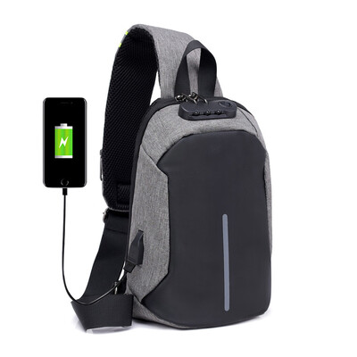 

Tailored Men Shoulder Bag Sling Chest Pack Sports Crossbody Handbag Casual Chest Bag Fast
