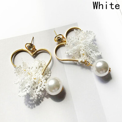 

Party Pair Vintage Accessories Dangle Love Sexy 208 Decoration Earrings Lace Trend