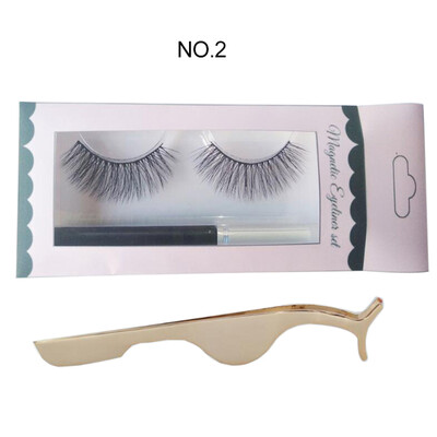 

Magnetic Liquid EyelinerMagnetic False EyelashesTweezer 3pcsSet Waterproof Long Lasting Eyeliner False Eyelashes
