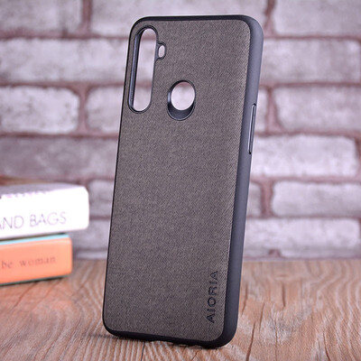 

Case for OPPO Realme 5 5 pro coque Luxury textile Leather skin soft TPU hard PC phone cover for OPPO Realme 5 5 pro case funda