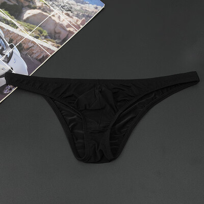 

Men Seamless Underwear Briefs Sheer Bulge Pouch Lingerie Thongs Panties Sissy