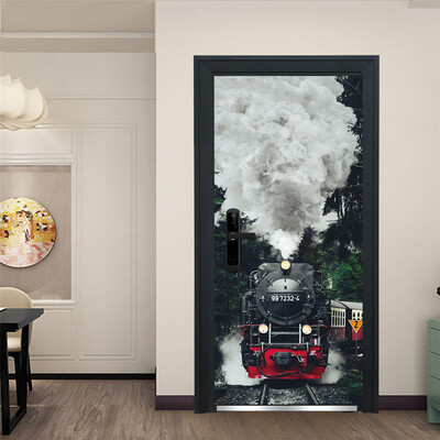 

〖Follure〗Door Sticker Decorative Painting Bedroom Living Room TV Wall Decoration