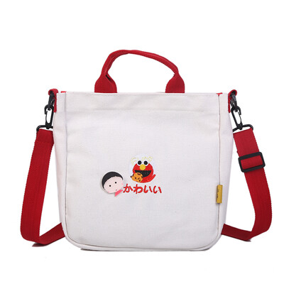 

Students Lovely Leisure Bag&Baggage Girls Fashion Single Shoulder Slant Canvas for Japanese GirlsHandbags in Harajuku