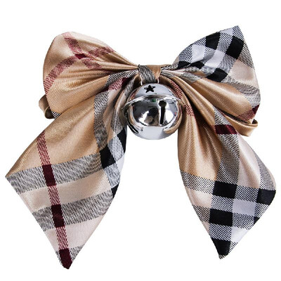 

Pet Bow Tie Pet Neck Tie Adjustable Dog Bowtie Collar w Metal Bell 8"-16" Neckties for Dogs Cats