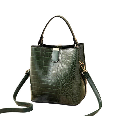 

Casual Women Grid Pattern Large Capacity Shoulder Bag Faux Leather Tote Handbag