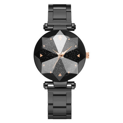

New Womens Watches Multi-Angled Raised Dial Ladies Fashion Starry Sky Quartz Wristwatch Alloy Strap Clock Reloj Mujer 50