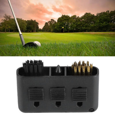

Greensen 3-in-1 Durable Golf Club Groove Putter Ball Cleaning Brush Shoes Cleaner Golfer