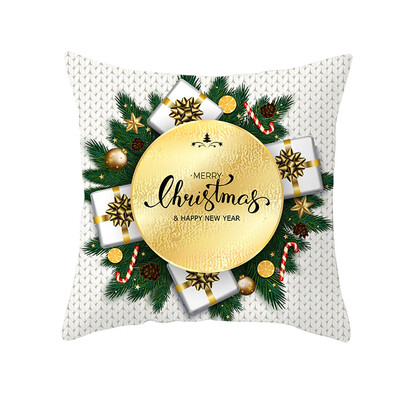 

〖Follure〗Christmas Pillow Case Glitter Polyester Sofa Throw Cushion Cover Home Decor