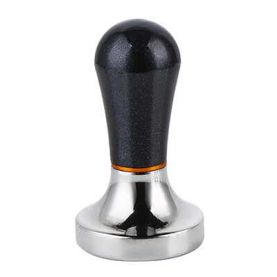 

575mm Black Aluminum Coffee Tamper Stainless Steel Coffee Pressing Powder Tool Flat Bottom