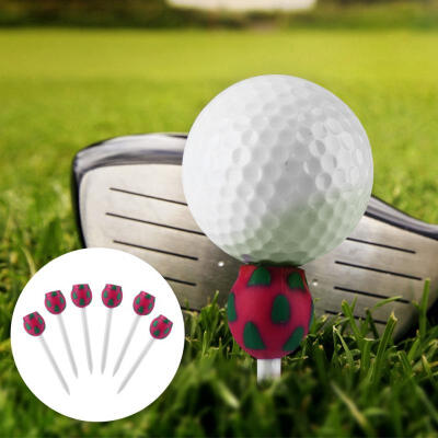 

Greensen 6pcs Portable Flower Shape Plastic Golf Tees Set Golfing Training Practice Tool Accessory