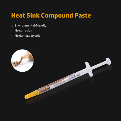 

Thermal Compound Paste Heat Sink Paste 10Pcs Thermal Grease CPU Silicone Plaster for All Coolers HY610 Gold