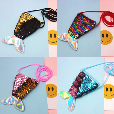 

〖Follure〗4pc Women Girls Fashion Double Color Shiny Sequins Storage Bag Purse Coin Pouch