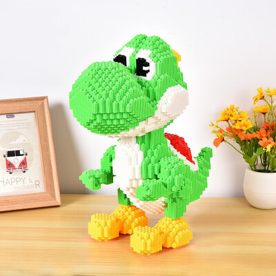 

8625 Yoshi Mario Dinosaur Cartoon Model Building Blocks Bricks Kids DIY Birthday Christmas Gifts Toys Diamond Doll Pressure Releas