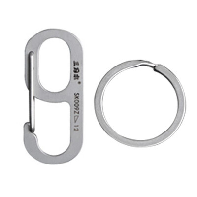 

Outdoor Multifunctional Stainless Steel Key Chain Ring Carabiner Clip Backpack Clasp Snap Hooks