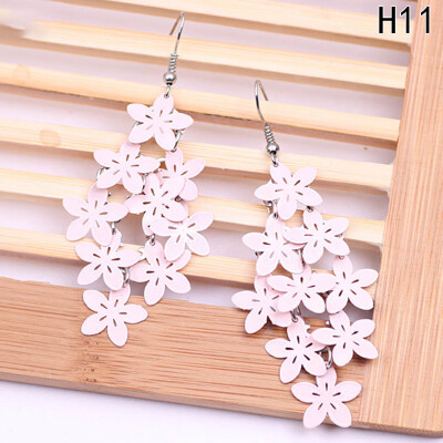 

Violet Blue color Jewelry Drop Flower Earrings for Women Dragonfly Owl Jewelry gifts New Fashion