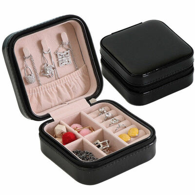 

2019 New Style Fashion Hot Jewelry Ring Box Case Portable Case Organizer Travel Storage Box Valentines Day