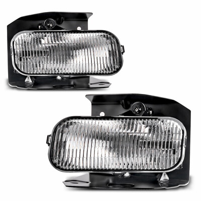 

for 1999 2000 2001 2002 2003 Ford F-150 Clear Bumper Fog Light Lamp wBulbs Pair