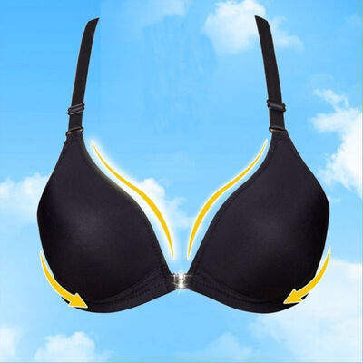 

Push Up Bra For Women Sexy Wire Free Bralette Padded Solid Color Lingerie Seamless Underwear Front Closure Bra Bielizna damska