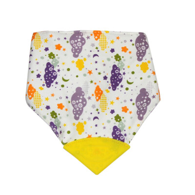 

Baby Bibs with Teether Soother Toy Cotton Burp Cloths Saliva Towel Bib & Burp Cloths Accessories
