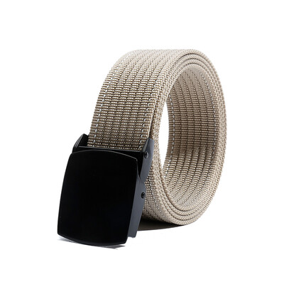 

New Nylon belt fashion Black Alloy Automatic buckle Men belt high quality Thicken Nylon Men casual belt