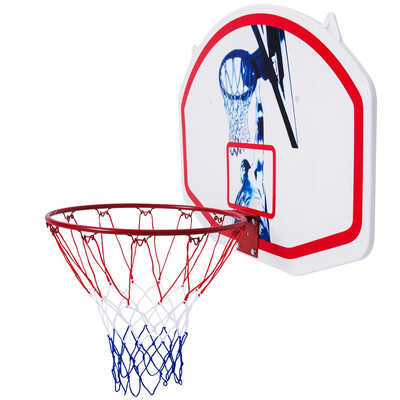 

35" x 24" Wall Mounted Mini Basketball Hoop Backboard & Rim Combo