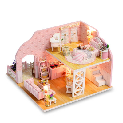 

Gotoamei 3D Wooden DIY Miniature House Furniture LED House Puzzle Decorate Creative Gifts