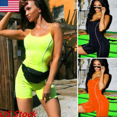 

Women Ladies Clubwear Shorts Playsuit Bodycon Party Jumpsuit&Romper Braces skirt