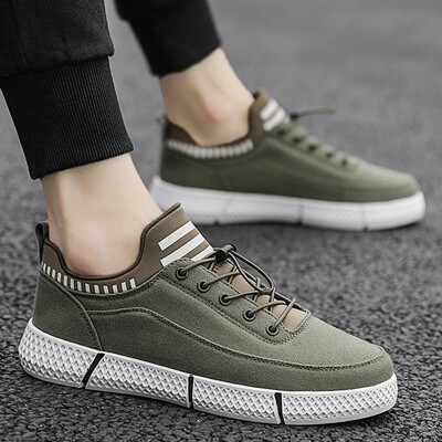 

2019 new summer sports&leisure tide shoes mens shoes Korean version of the trend of wild canvas shoes breathable mens shoes