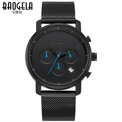 

Baogra baogela watch waterproof three-eye multi-function mens watch mens sports watch quartz watch watch