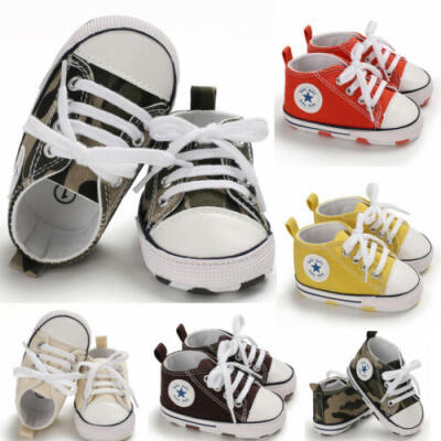 

Fashion Baby Boy Girl Anti-slip Soft Sole Crib Casual Canvas Shoes Sneakers