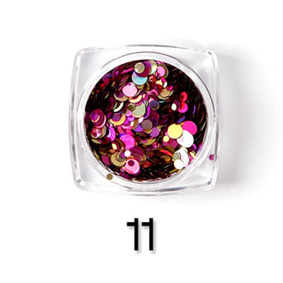 

Rosalind 1 box Nail Art Glitter Decoration Paillette Mixed Mini Round Shining Manicure